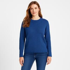 Philosophy Blue Black Heathered Crewneck Pullover Sweater | Preppy Cottagecore